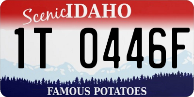 ID license plate 1T0446F