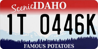 ID license plate 1T0446K