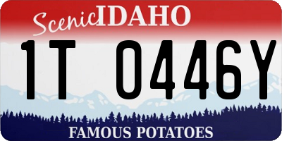 ID license plate 1T0446Y