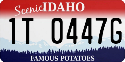 ID license plate 1T0447G