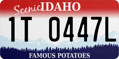 ID license plate 1T0447L