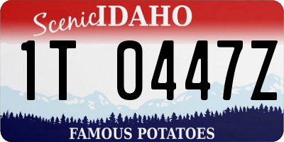 ID license plate 1T0447Z