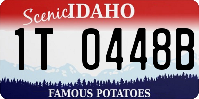ID license plate 1T0448B