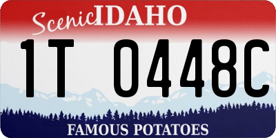ID license plate 1T0448C