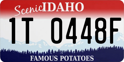 ID license plate 1T0448F