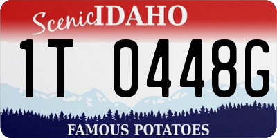 ID license plate 1T0448G