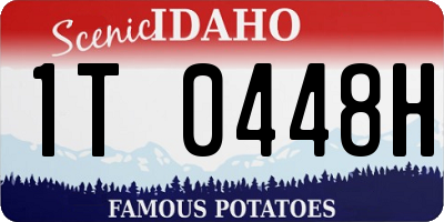 ID license plate 1T0448H