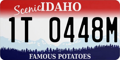 ID license plate 1T0448M