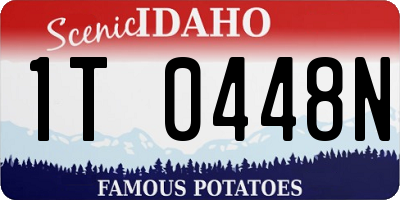 ID license plate 1T0448N