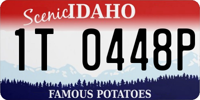 ID license plate 1T0448P