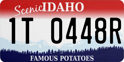 ID license plate 1T0448R