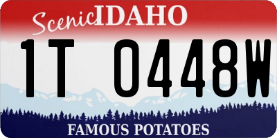 ID license plate 1T0448W