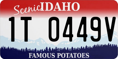 ID license plate 1T0449V