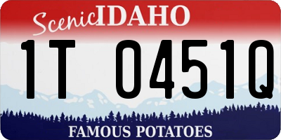 ID license plate 1T0451Q