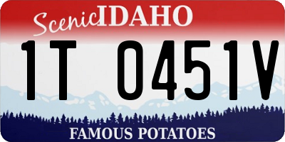 ID license plate 1T0451V