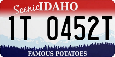 ID license plate 1T0452T