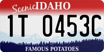 ID license plate 1T0453C