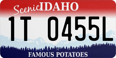 ID license plate 1T0455L