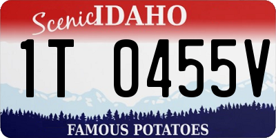 ID license plate 1T0455V