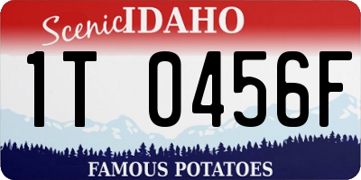 ID license plate 1T0456F