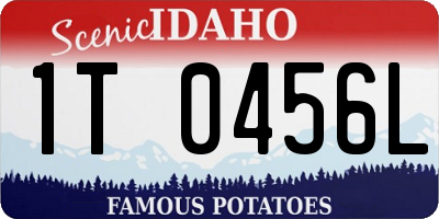 ID license plate 1T0456L
