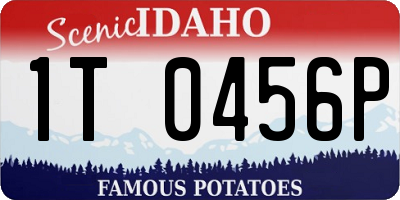 ID license plate 1T0456P