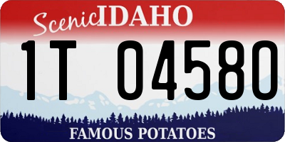 ID license plate 1T0458O