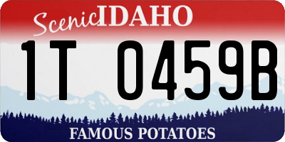 ID license plate 1T0459B