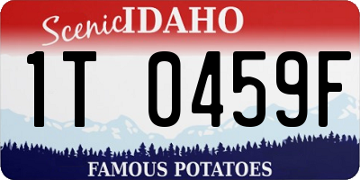 ID license plate 1T0459F