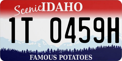 ID license plate 1T0459H