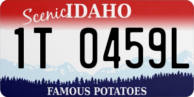 ID license plate 1T0459L