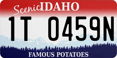 ID license plate 1T0459N