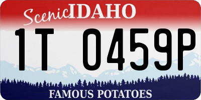 ID license plate 1T0459P