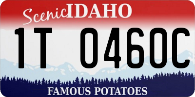 ID license plate 1T0460C
