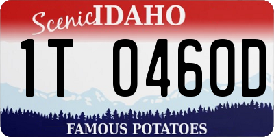 ID license plate 1T0460D