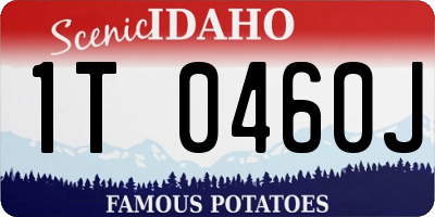 ID license plate 1T0460J