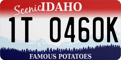 ID license plate 1T0460K