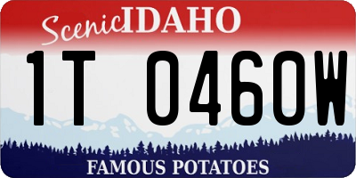 ID license plate 1T0460W