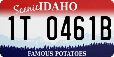 ID license plate 1T0461B