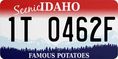 ID license plate 1T0462F
