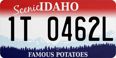 ID license plate 1T0462L