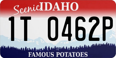 ID license plate 1T0462P