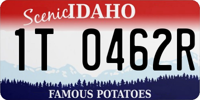 ID license plate 1T0462R