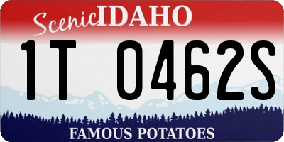 ID license plate 1T0462S