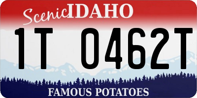 ID license plate 1T0462T