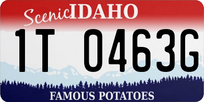 ID license plate 1T0463G