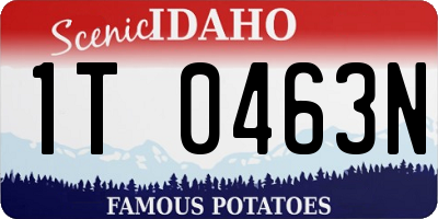 ID license plate 1T0463N