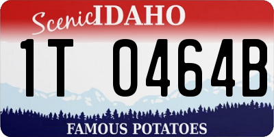 ID license plate 1T0464B