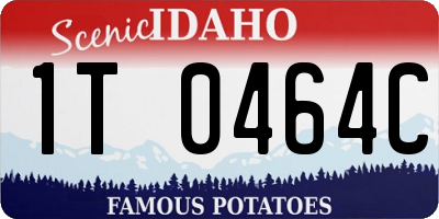 ID license plate 1T0464C