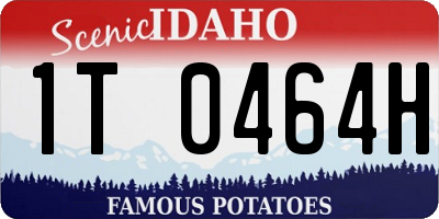 ID license plate 1T0464H